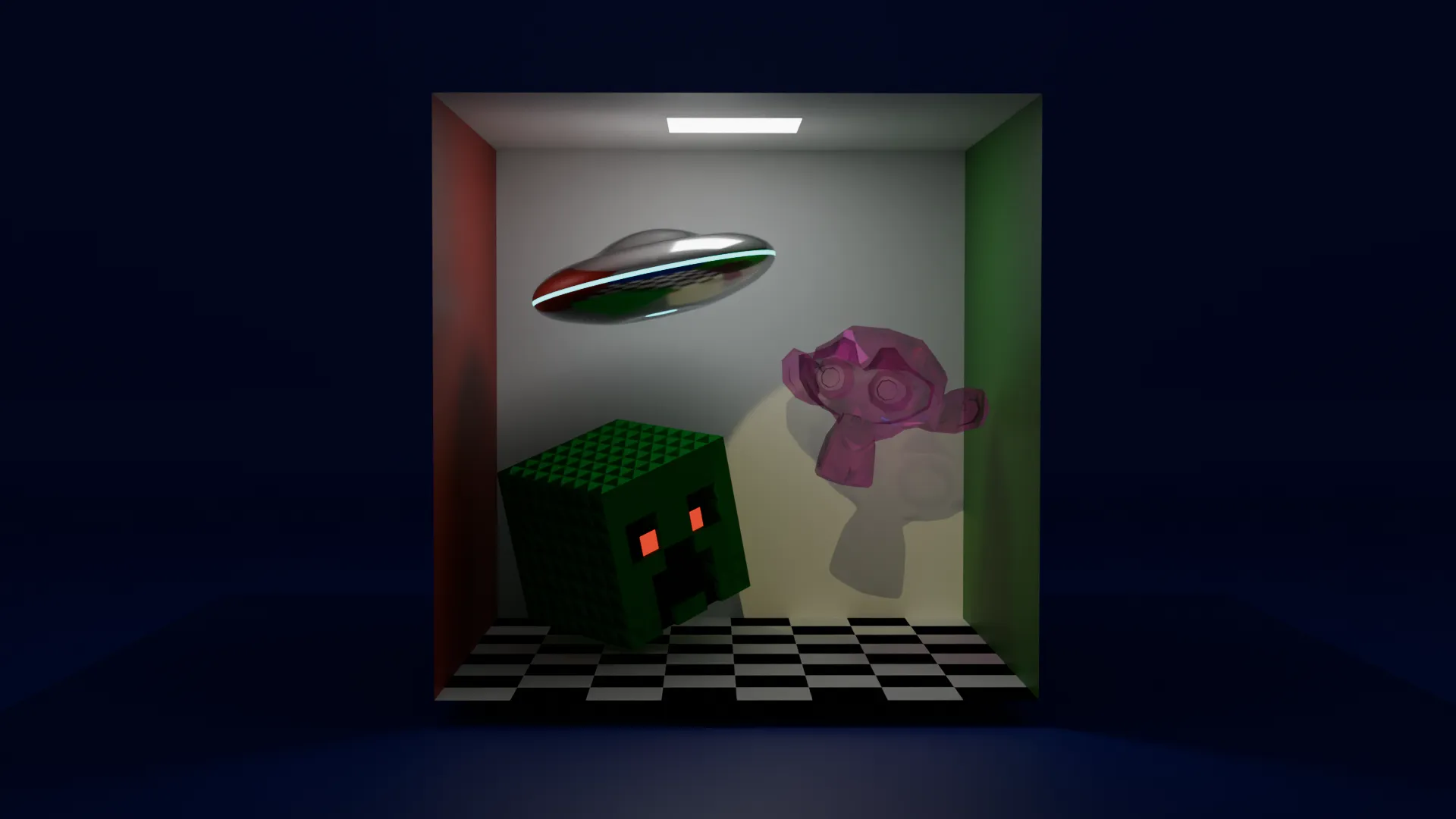 A cornell Box I made and rendered in Blender