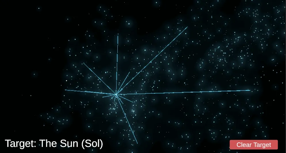 Voyager mode, replicating the pulsar star map engraved on the Golden Record